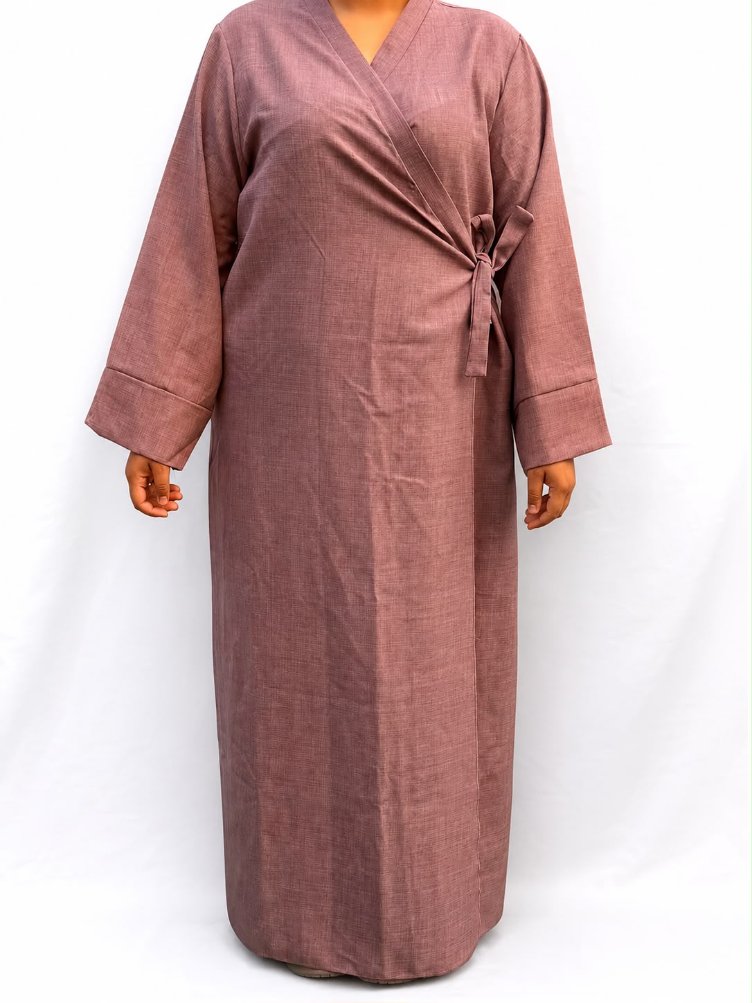 Abaya longue large avec noeud